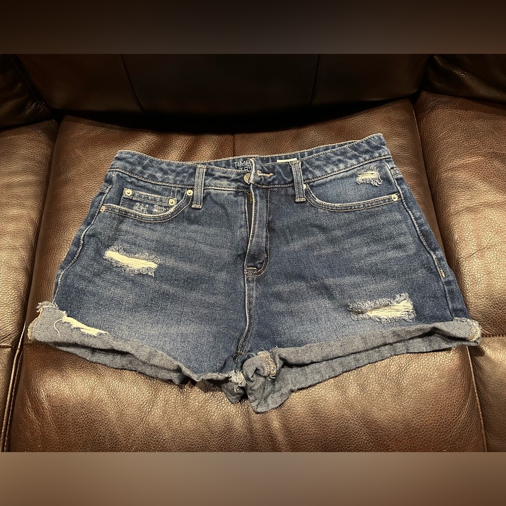 Denim Distressed Shorts
